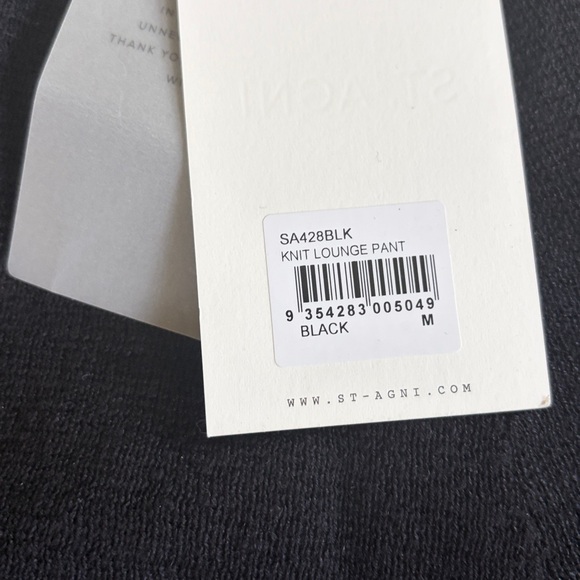 St agni lounge pants black NWT Medium M - Picture 6 of 9